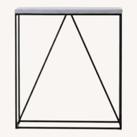 West Elm Light Gray Concrete Side Table