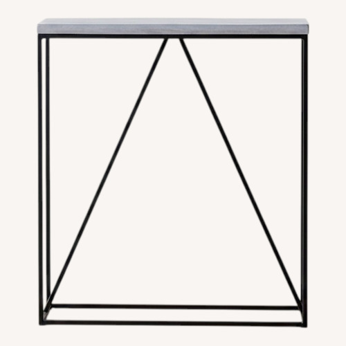 Used West Elm Light Gray Concrete Side Table for sale on AptDeco