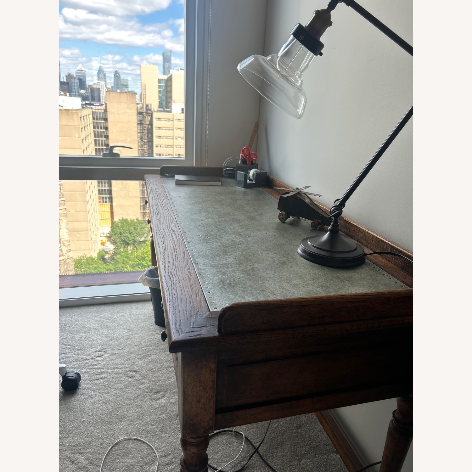  Desk in Burnished Oak - image-1