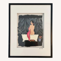On the Edge of the Bathtub Wall Art