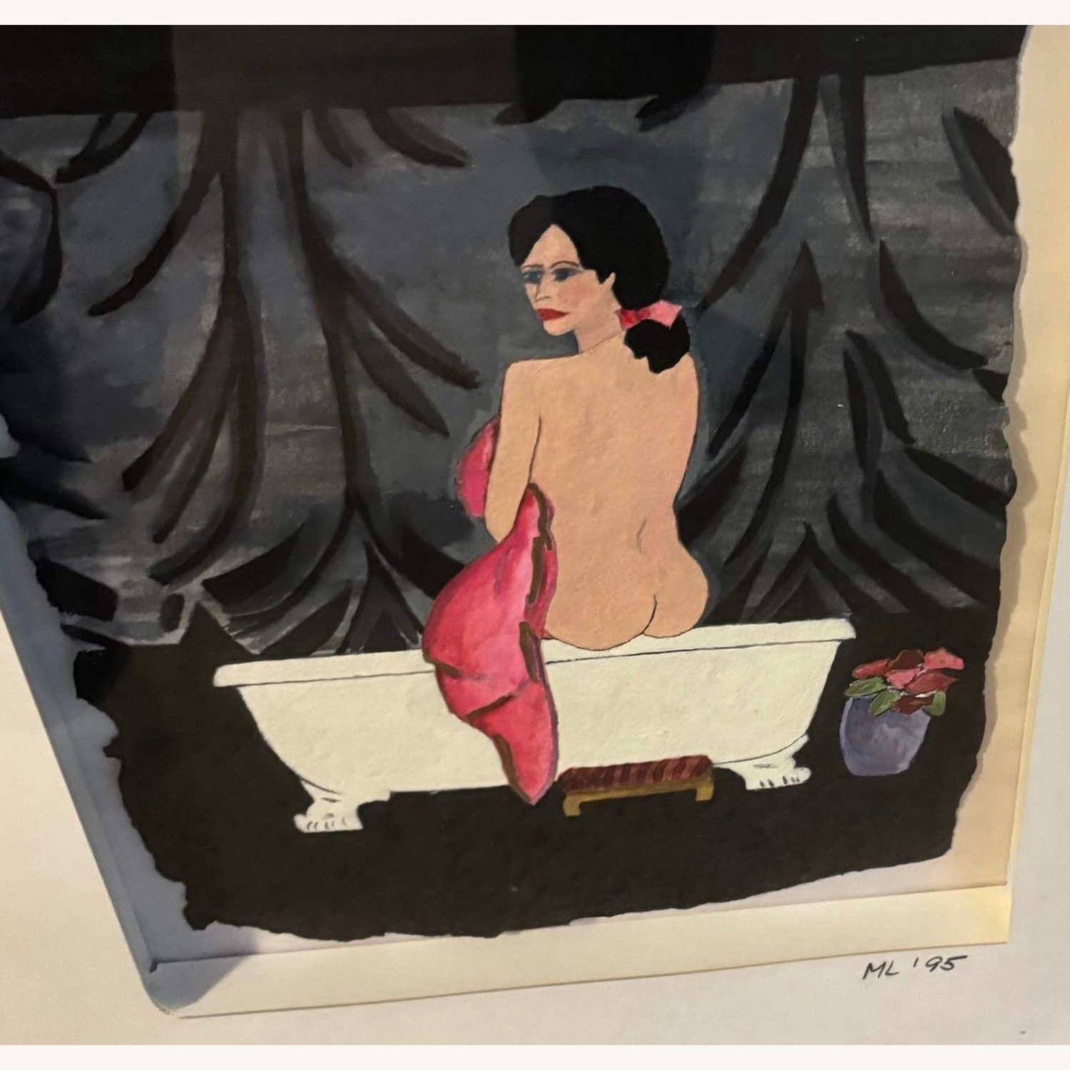 On the Edge of the Bathtub Wall Art - image-3