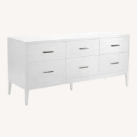 West Elm Narrow-Leg 6-Drawer Dresser in White