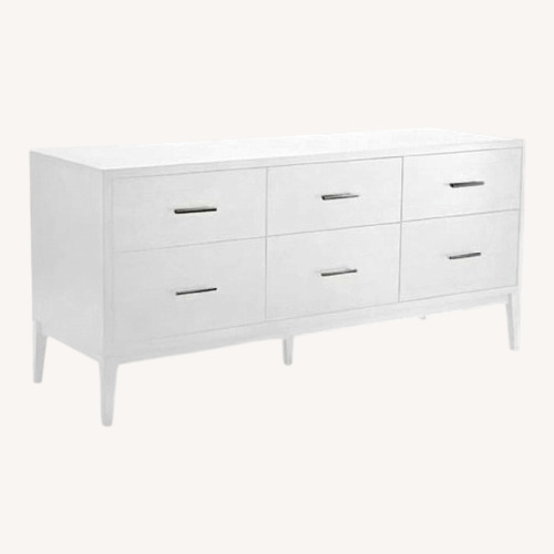 Used West Elm Narrow-Leg 6-Drawer Dresser in White for sale on AptDeco
