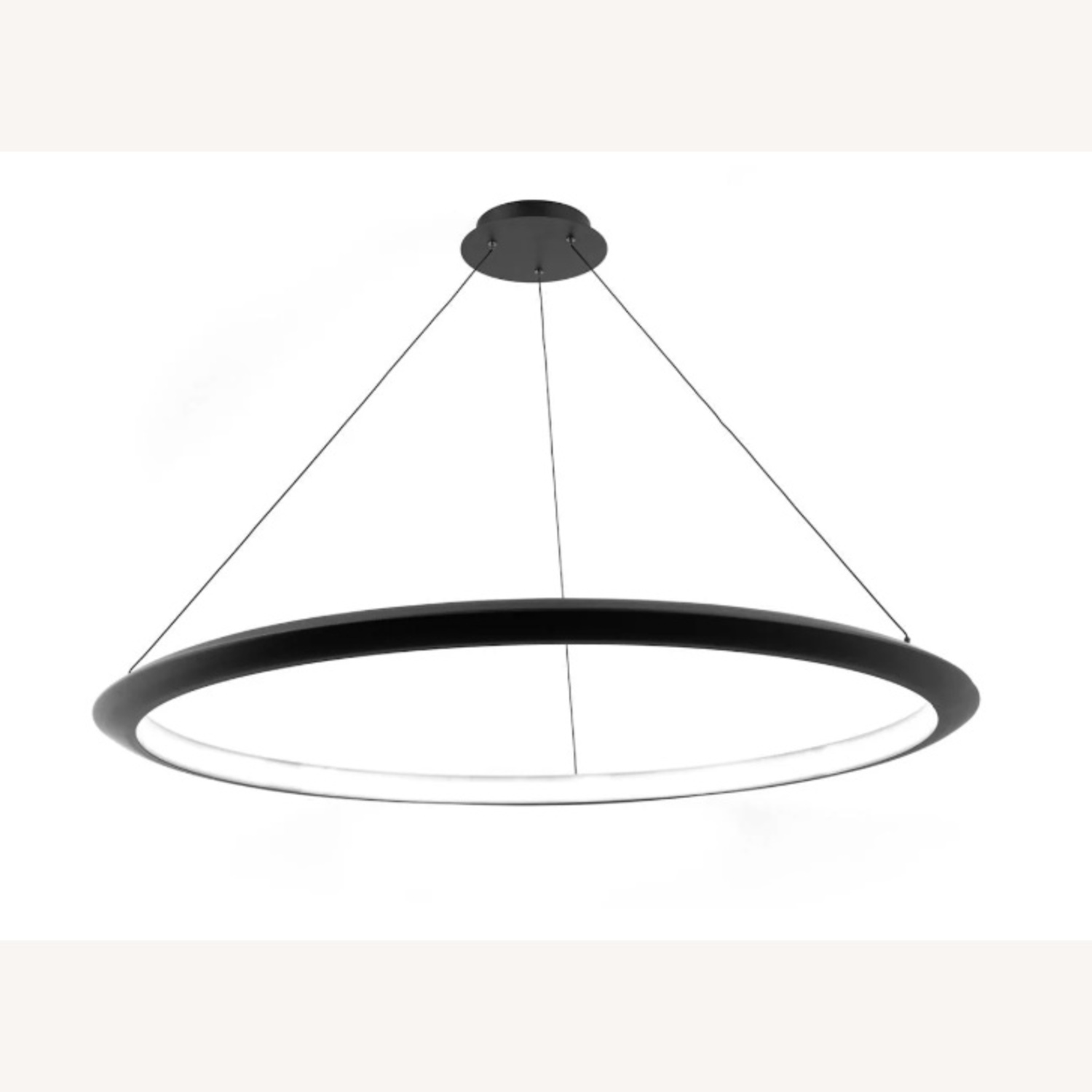 Black Ring Dimmable Chandelier - image-4