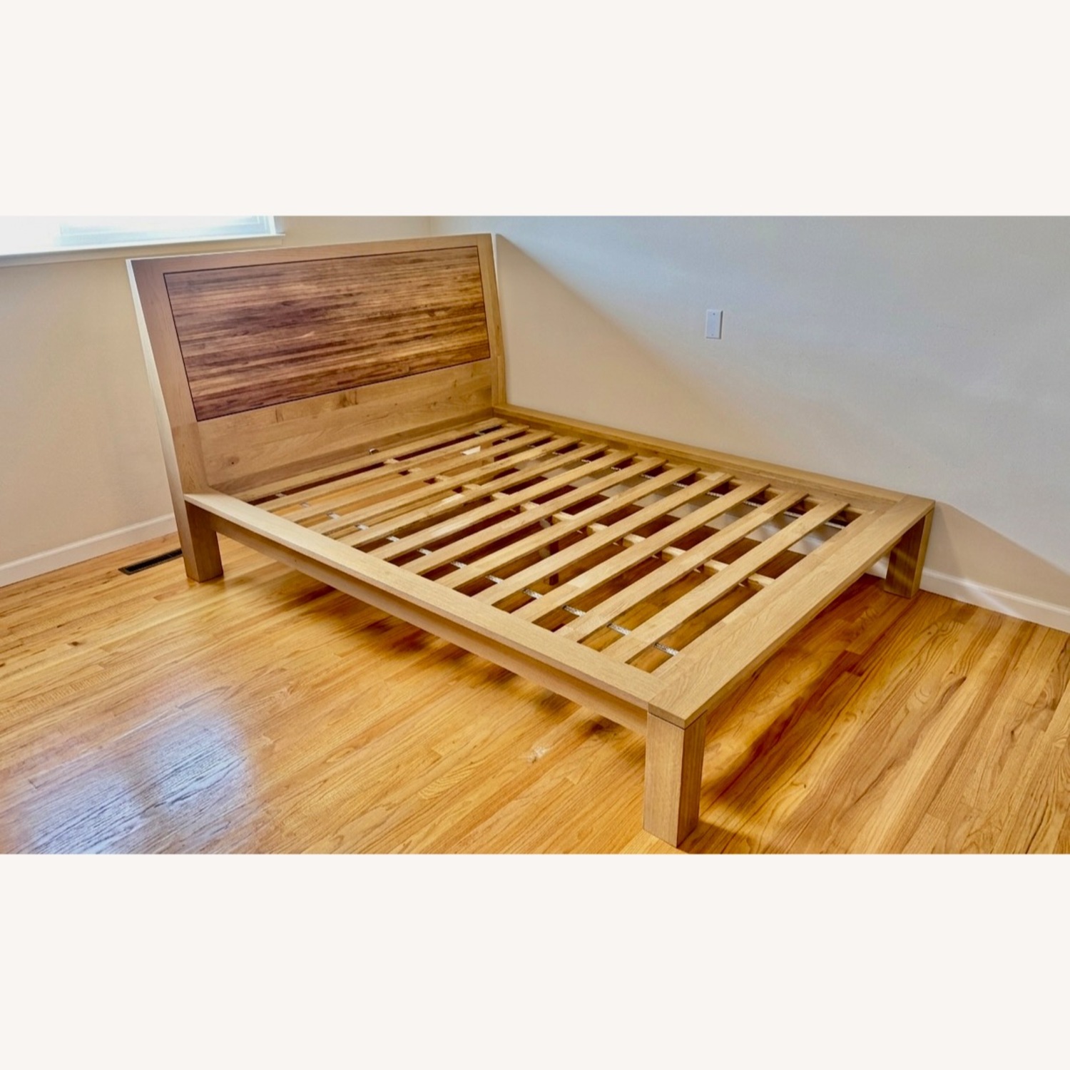 Crate & Barrel Sierra Natural Wood Queen Bed - image-2