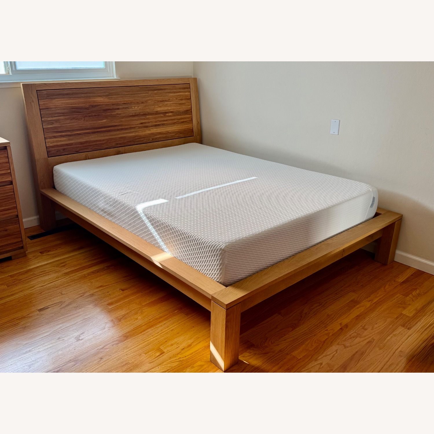 Crate & Barrel Sierra Natural Wood Queen Bed - image-5