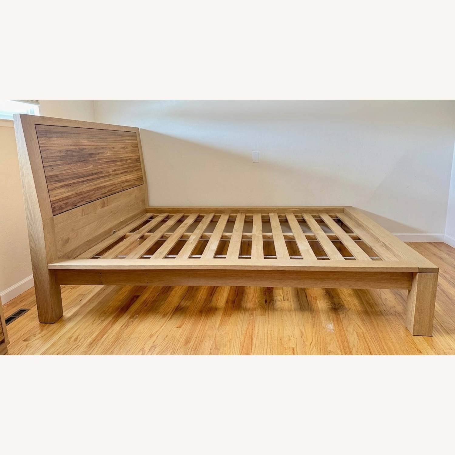 Crate & Barrel Sierra Natural Wood Queen Bed - image-3