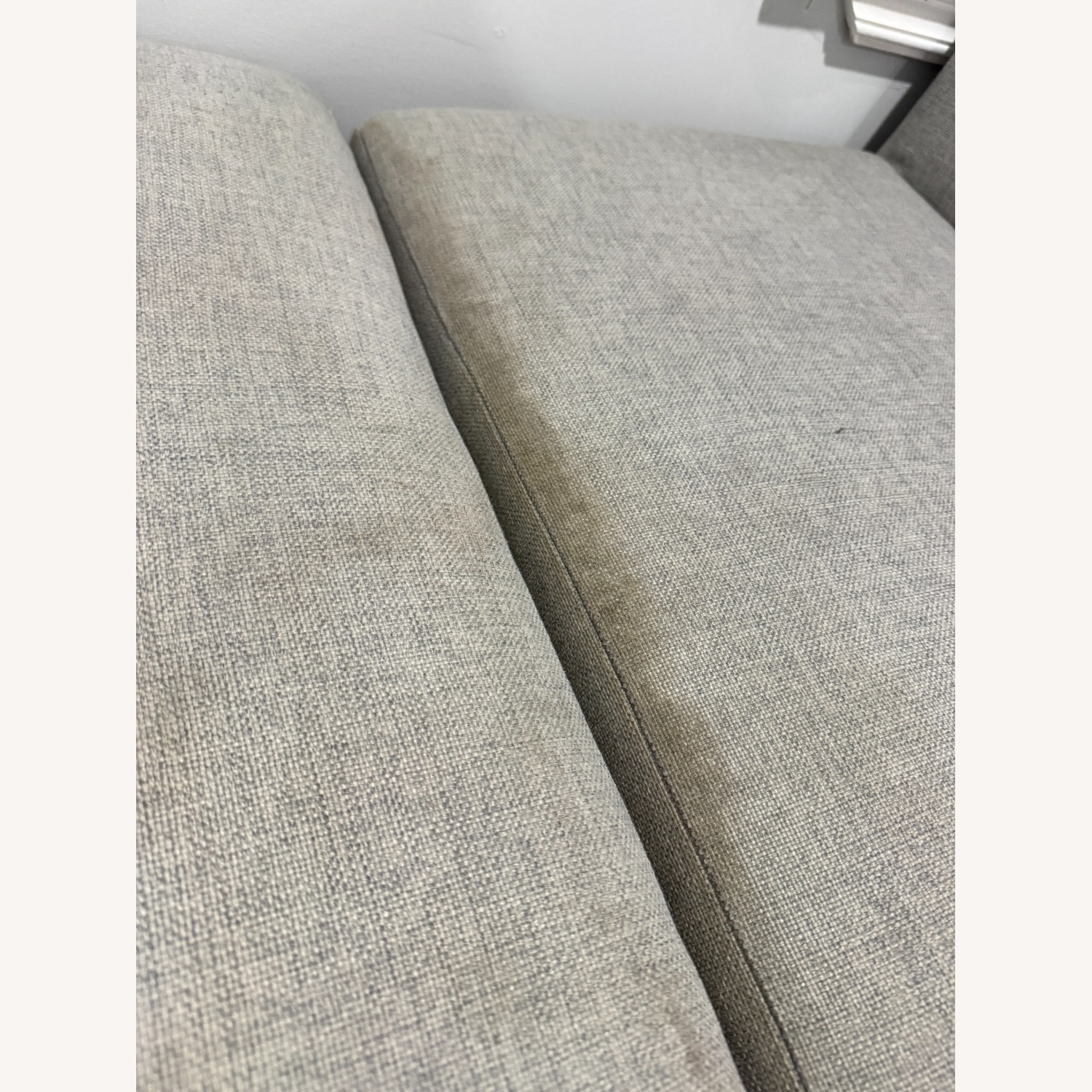 West Elm Light Gray Fabric Dining Chairs - image-5