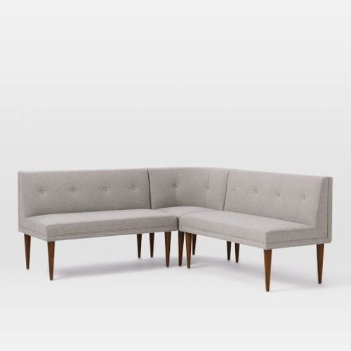 Used West Elm Light Gray Fabric Dining Chairs for sale on AptDeco
