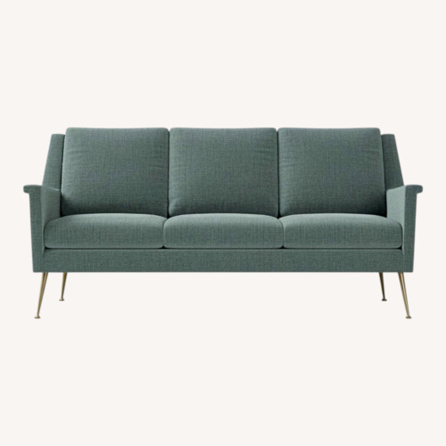 Used West Elm Carlo Blue Sofa for sale on AptDeco