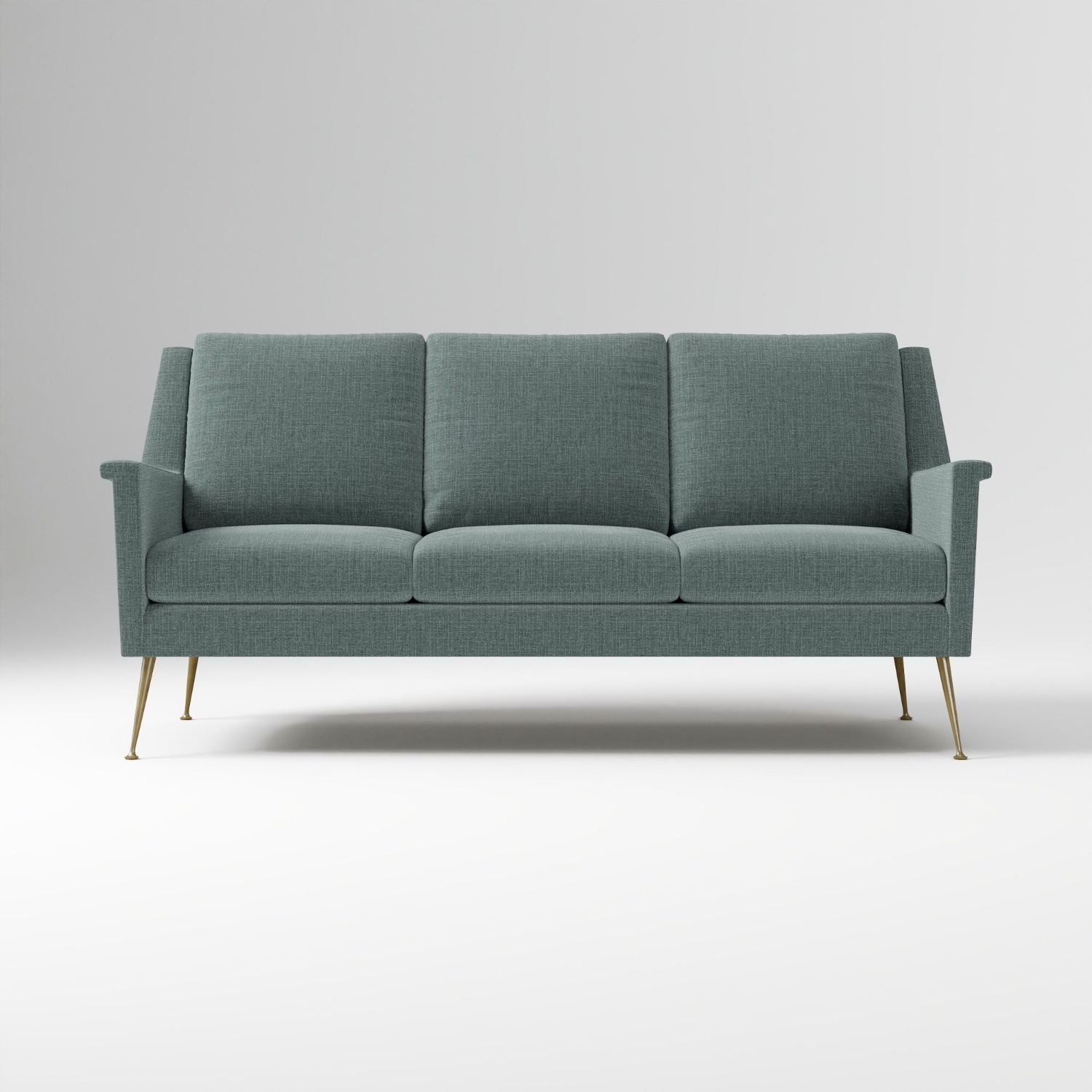 West Elm Carlo Blue Sofa - image-4