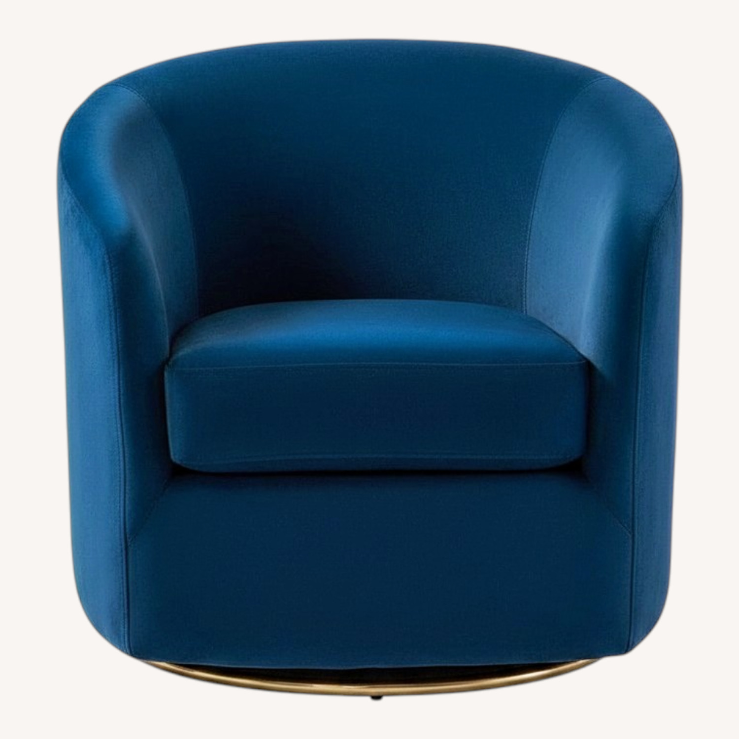 Macy's Blue Velvet Accent Chairs - image-0