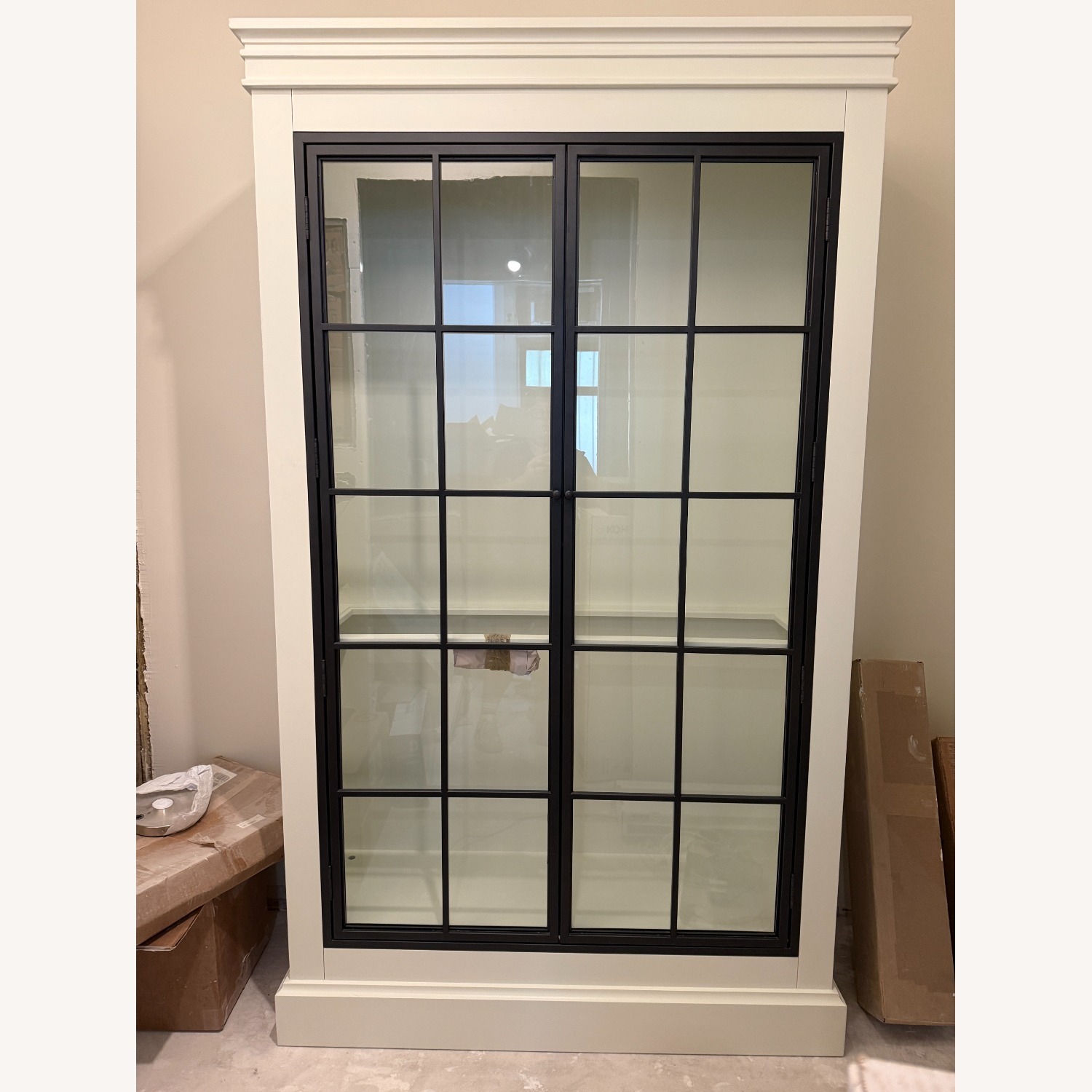 Ballard Designs Delano Glass Door Cabinet - image-1