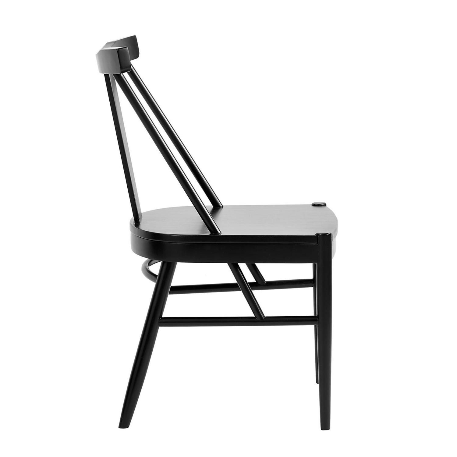 Ballard Designs Bentham Black Wood Dining Chairs - image-4