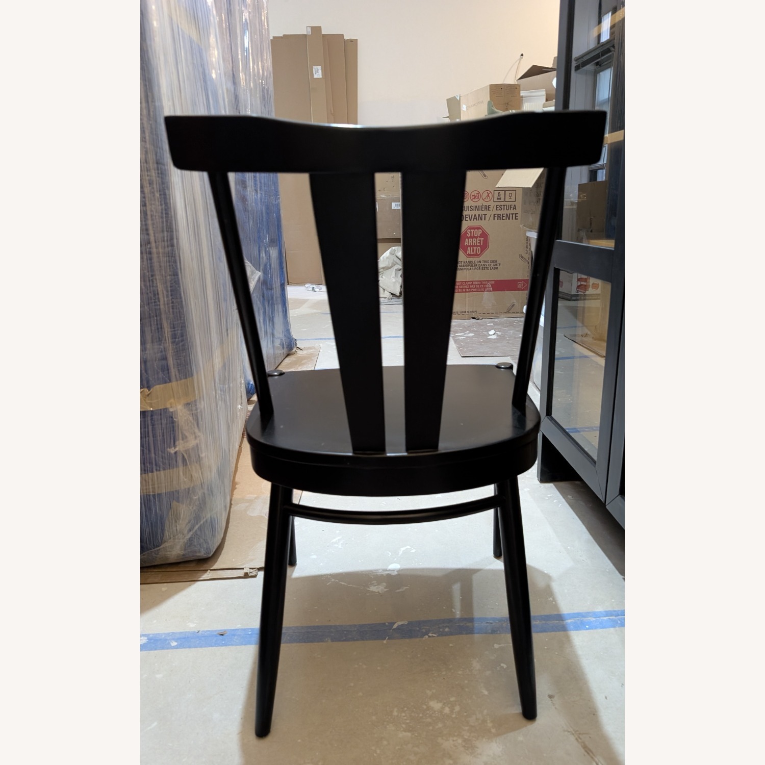 Ballard Designs Bentham Black Wood Dining Chairs - image-2