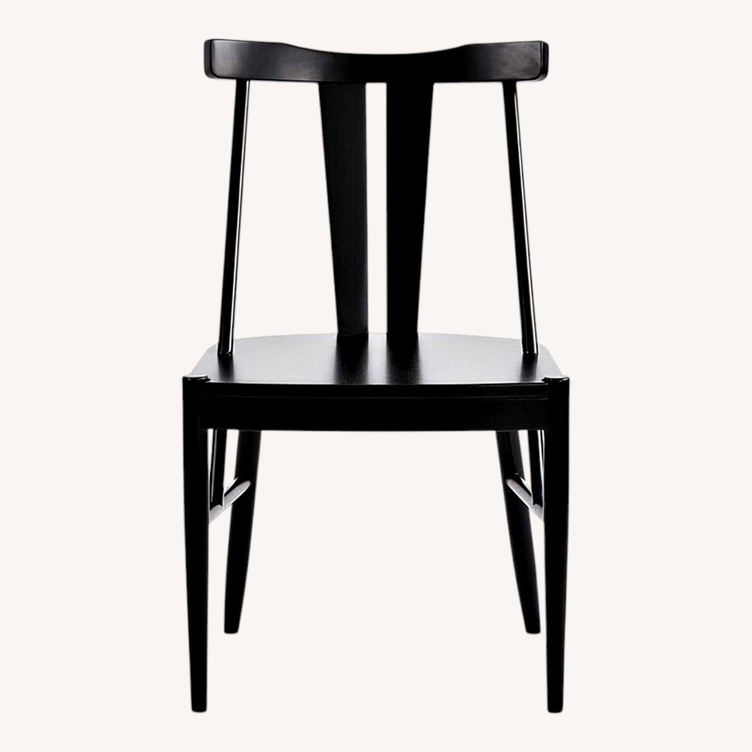 Ballard Designs Bentham Black Wood Dining Chairs - image-0