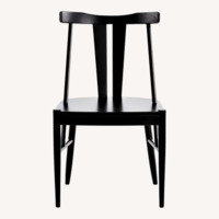 Ballard Designs Bentham Black Wood Dining Chairs