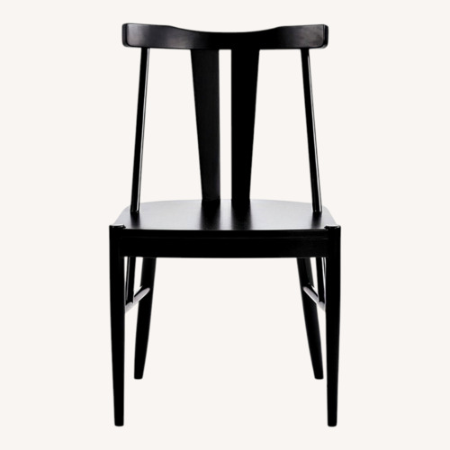 Used Ballard Designs Bentham Black Wood Dining Chairs for sale on AptDeco
