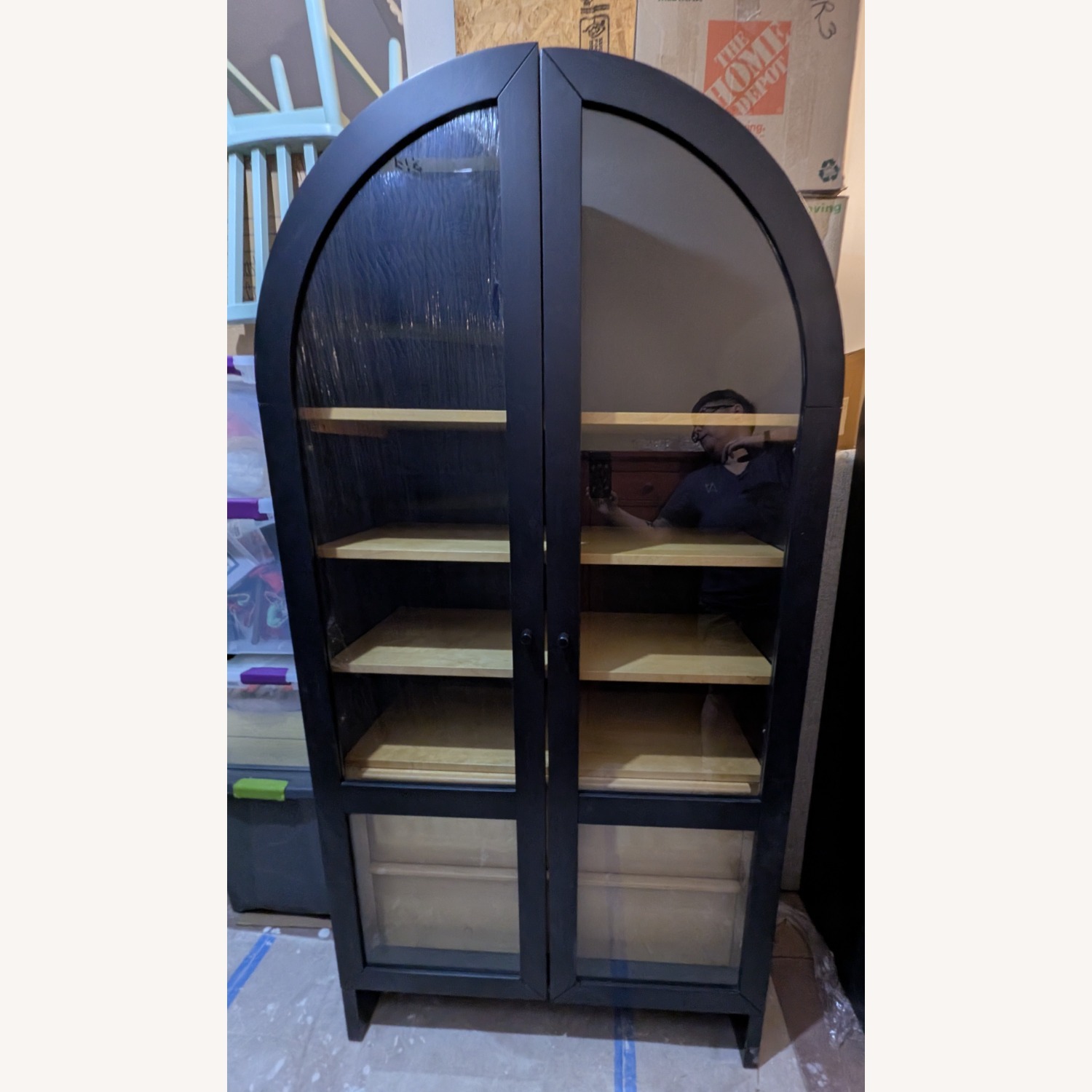 Urban Outfitters Black Mason Storage Cabinet - image-1