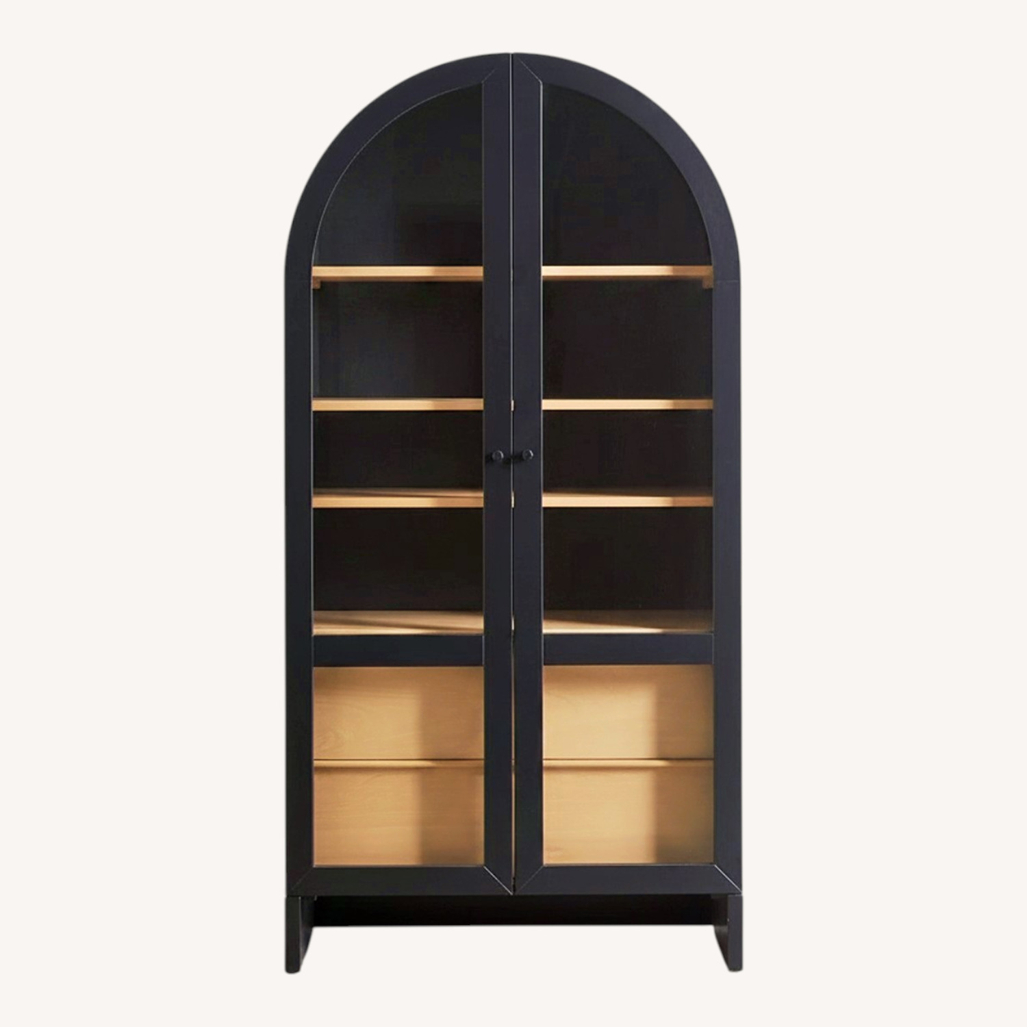 Urban Outfitters Black Mason Storage Cabinet - image-0