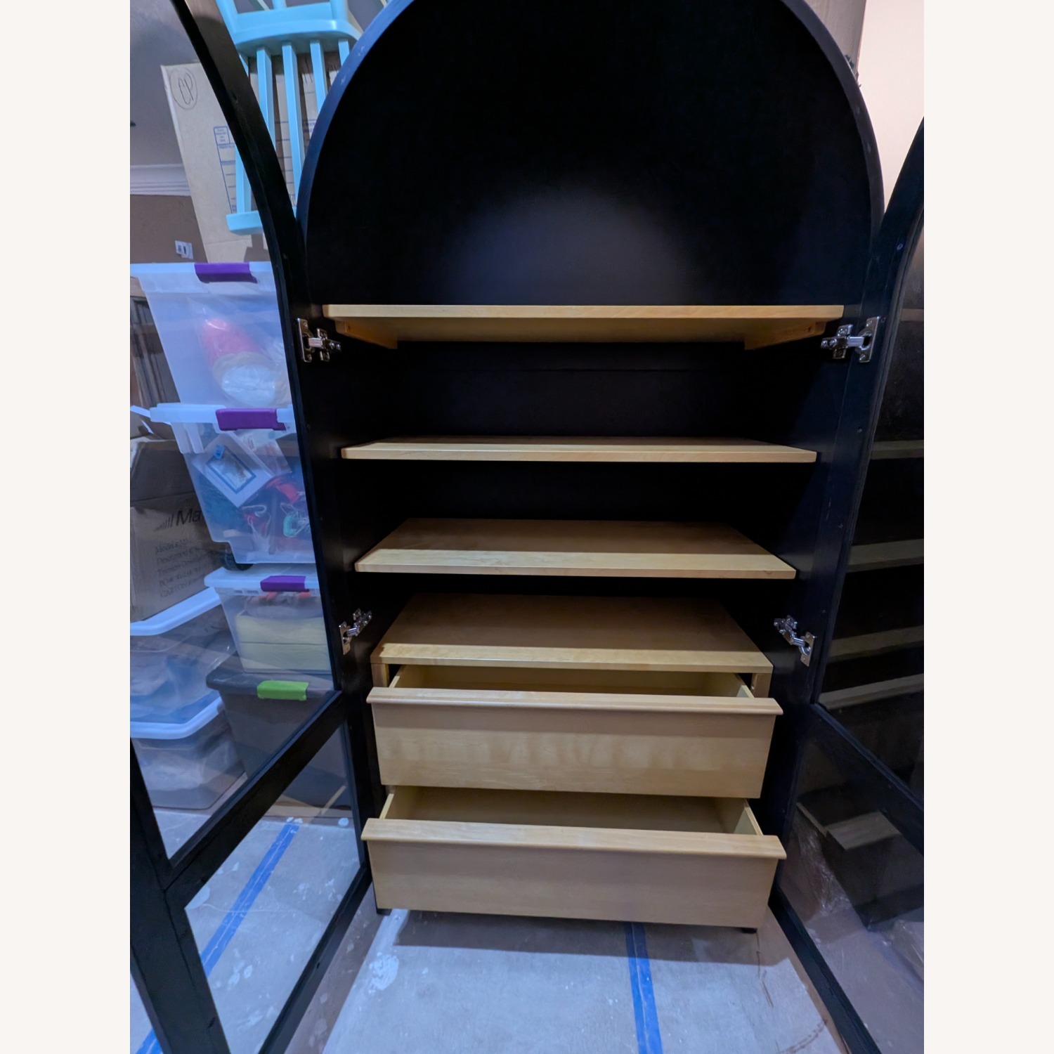 Urban Outfitters Black Mason Storage Cabinet - image-2
