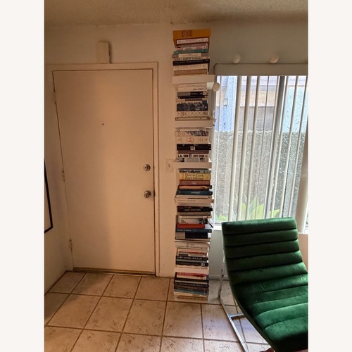Used Book Shelf White Wood Bookcase for sale on AptDeco