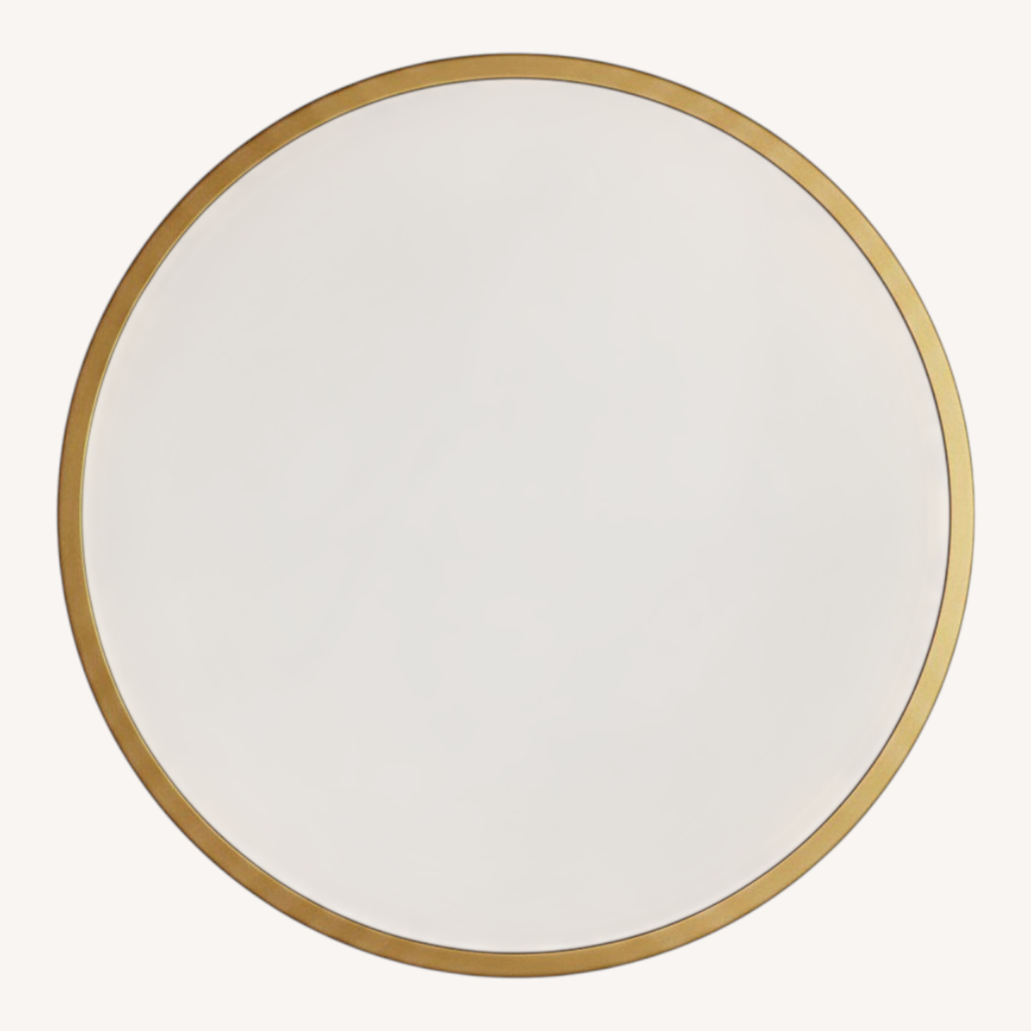 Pottery Barn Layne Brass Circle Mirror - image-0