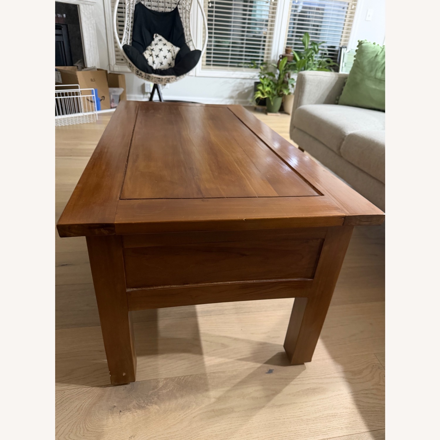 Dark Brown Coffee Table - image-2