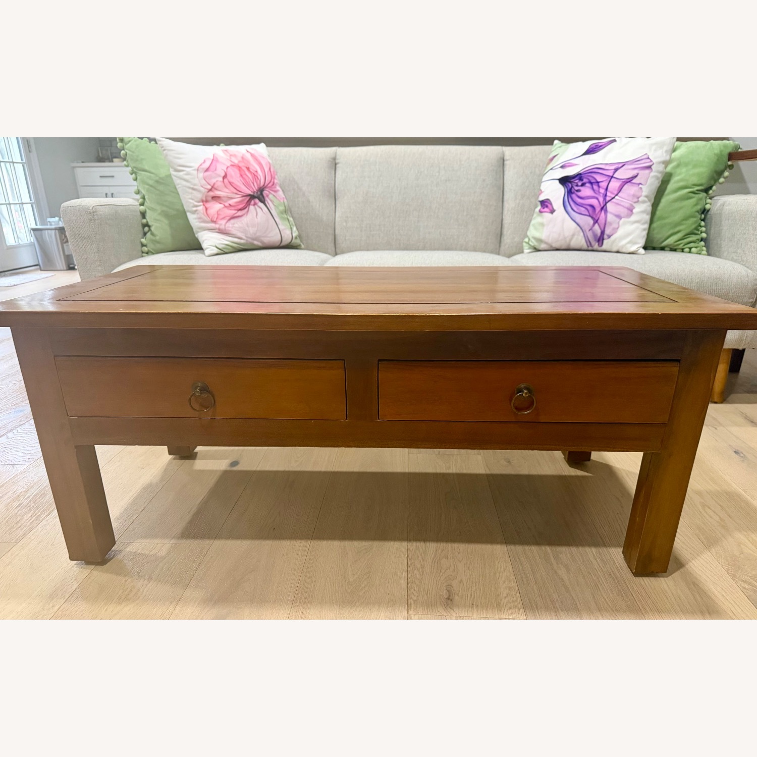 Dark Brown Coffee Table - image-1