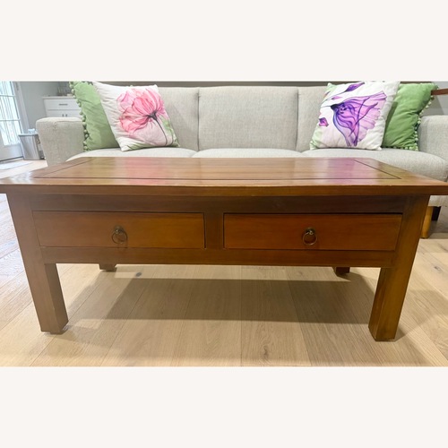 Used Dark Brown Coffee Table for sale on AptDeco