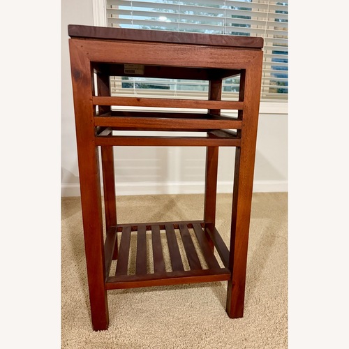 Used Dark Brown High End Table  for sale on AptDeco