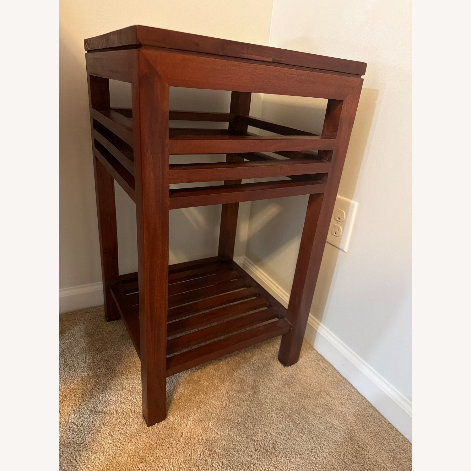 Dark Brown High End Table  - image-3