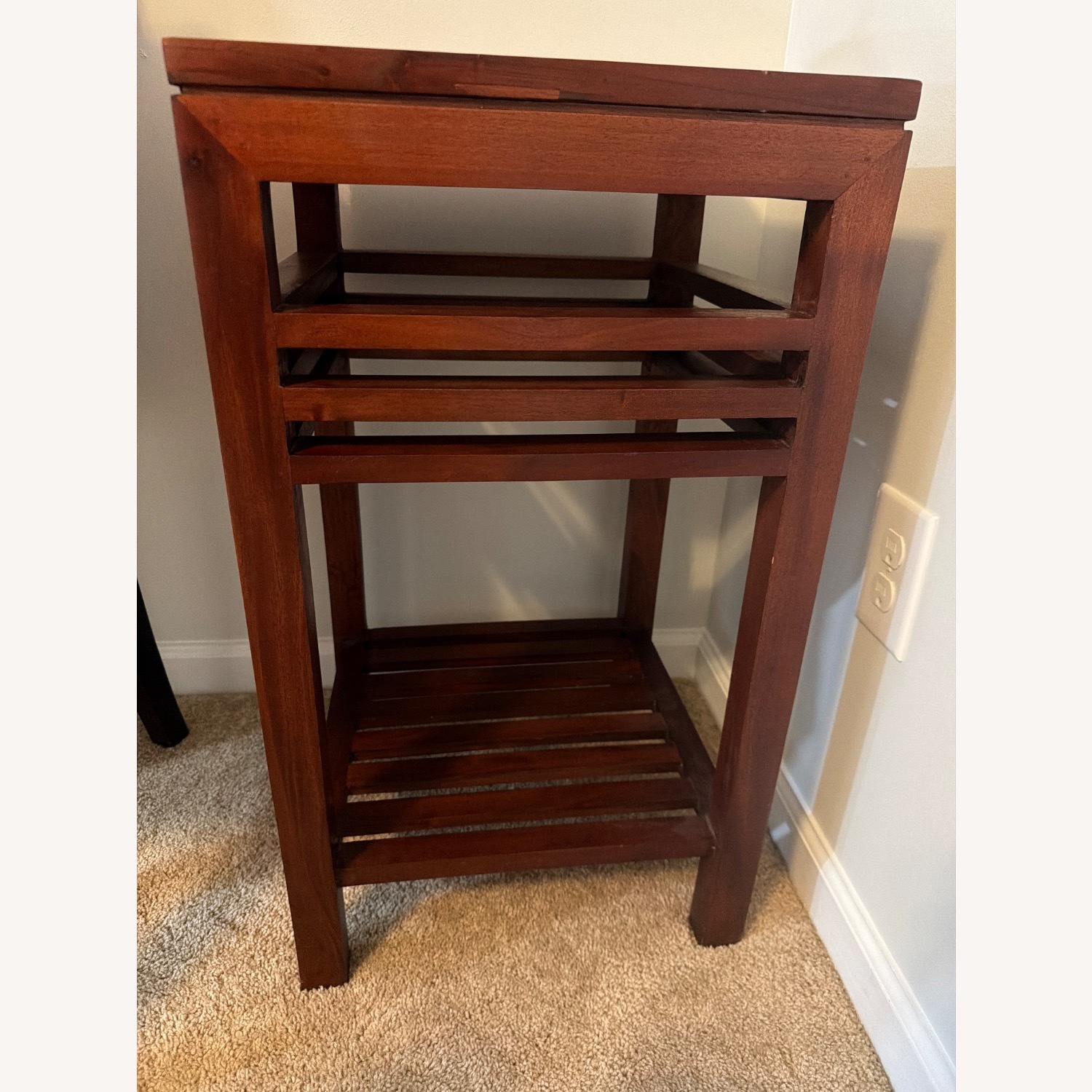 Dark Brown High End Table  - image-2