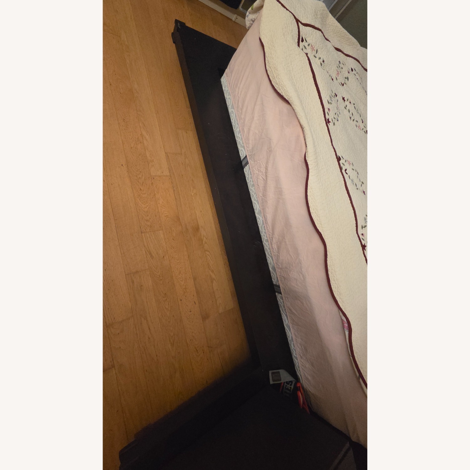 Dark Brown Wood King Bed Frame - image-3