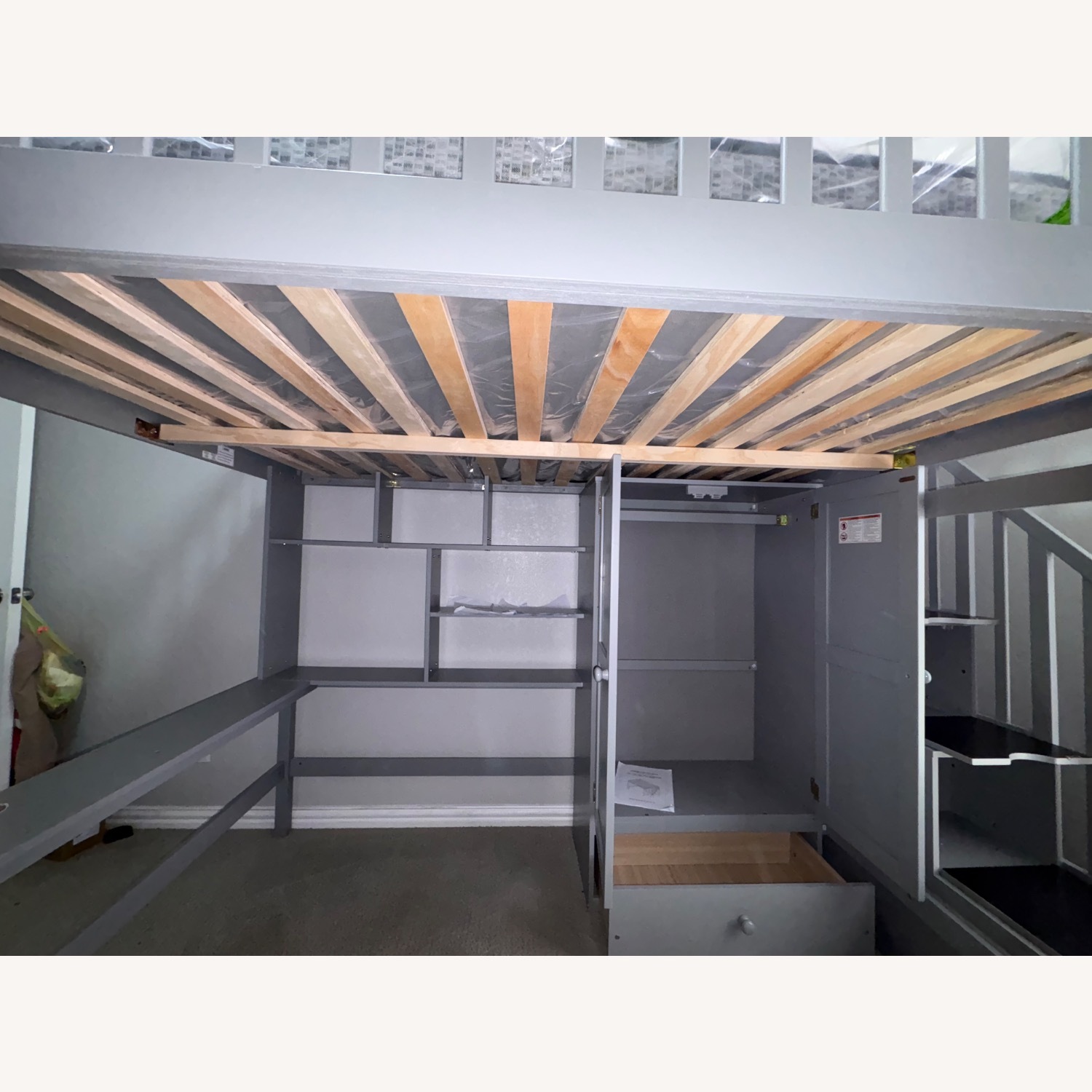 Bed Bath & Beyond Light Gray Wood Full Bunk Bed - image-10
