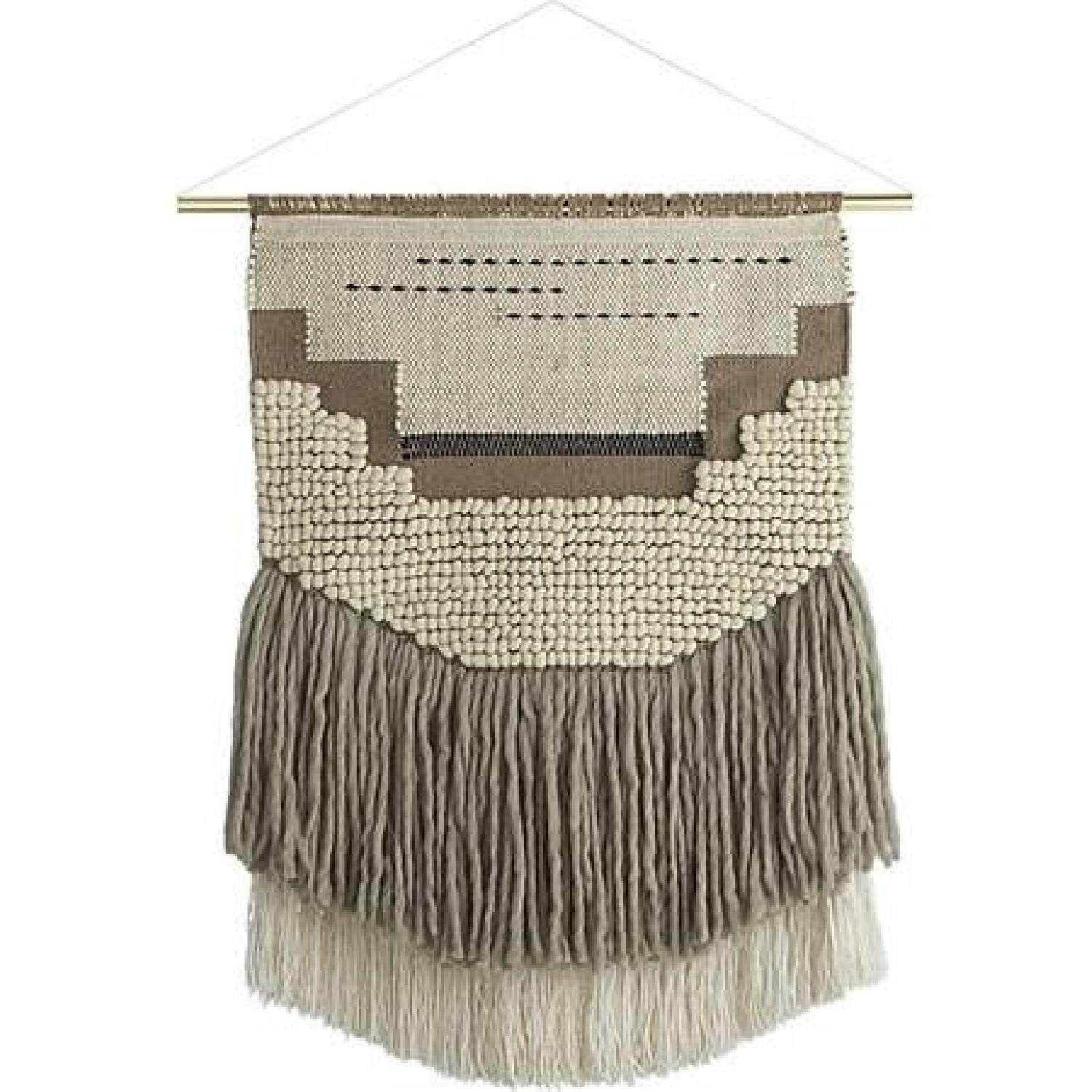 CB2 Woven Natural Wool Wall Decor - image-7
