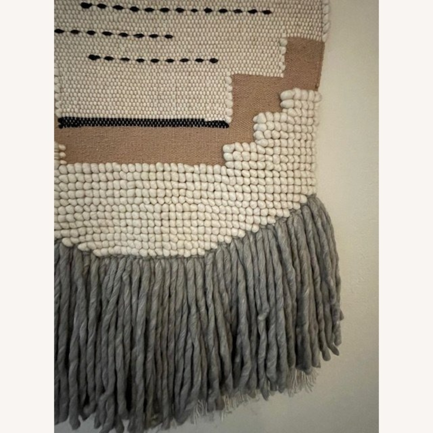 CB2 Woven Natural Wool Wall Decor - image-4