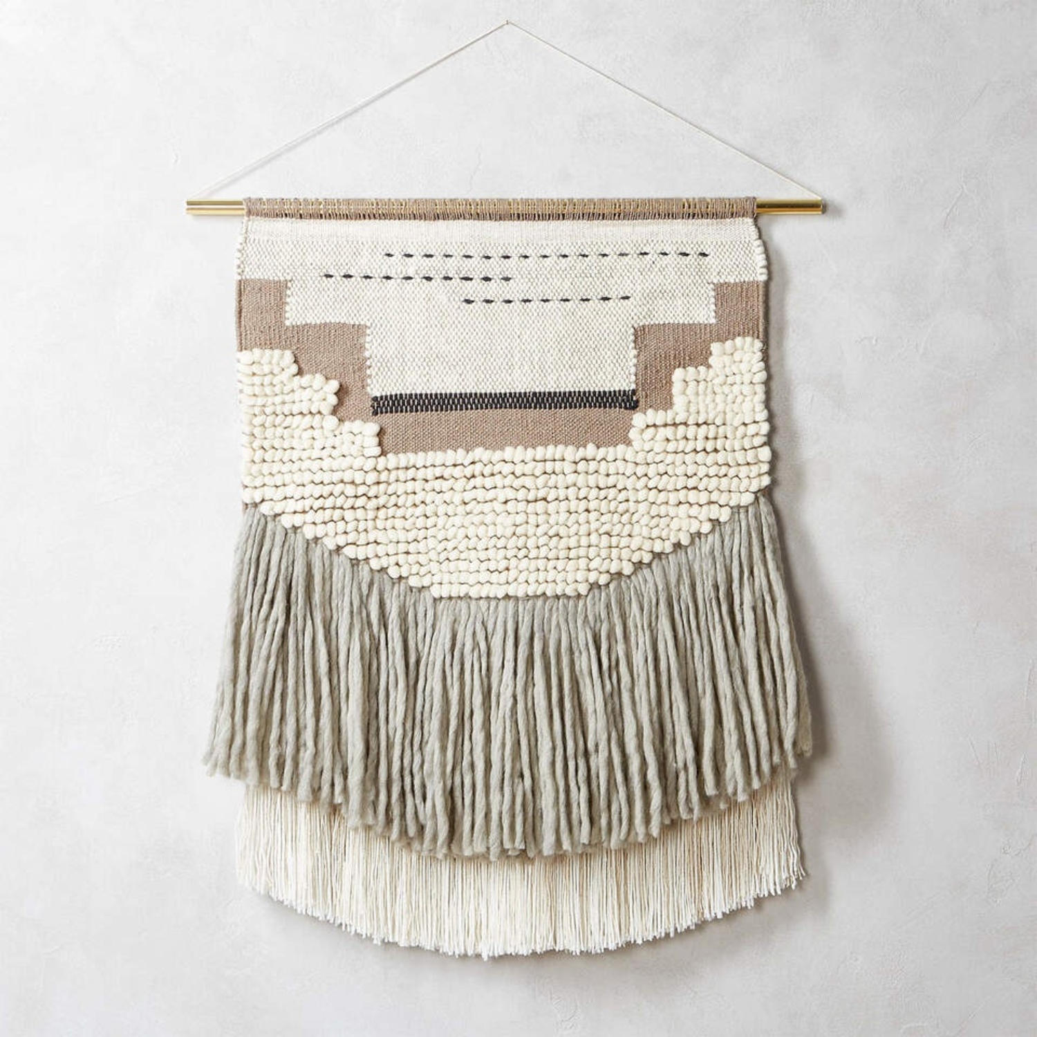 CB2 Woven Natural Wool Wall Decor - image-9
