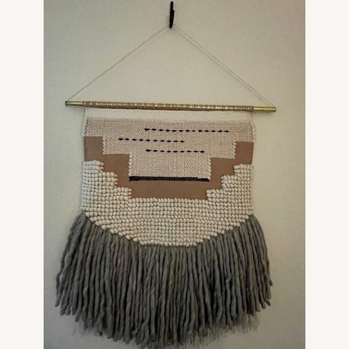 Used CB2 Woven Natural Wool Wall Decor for sale on AptDeco