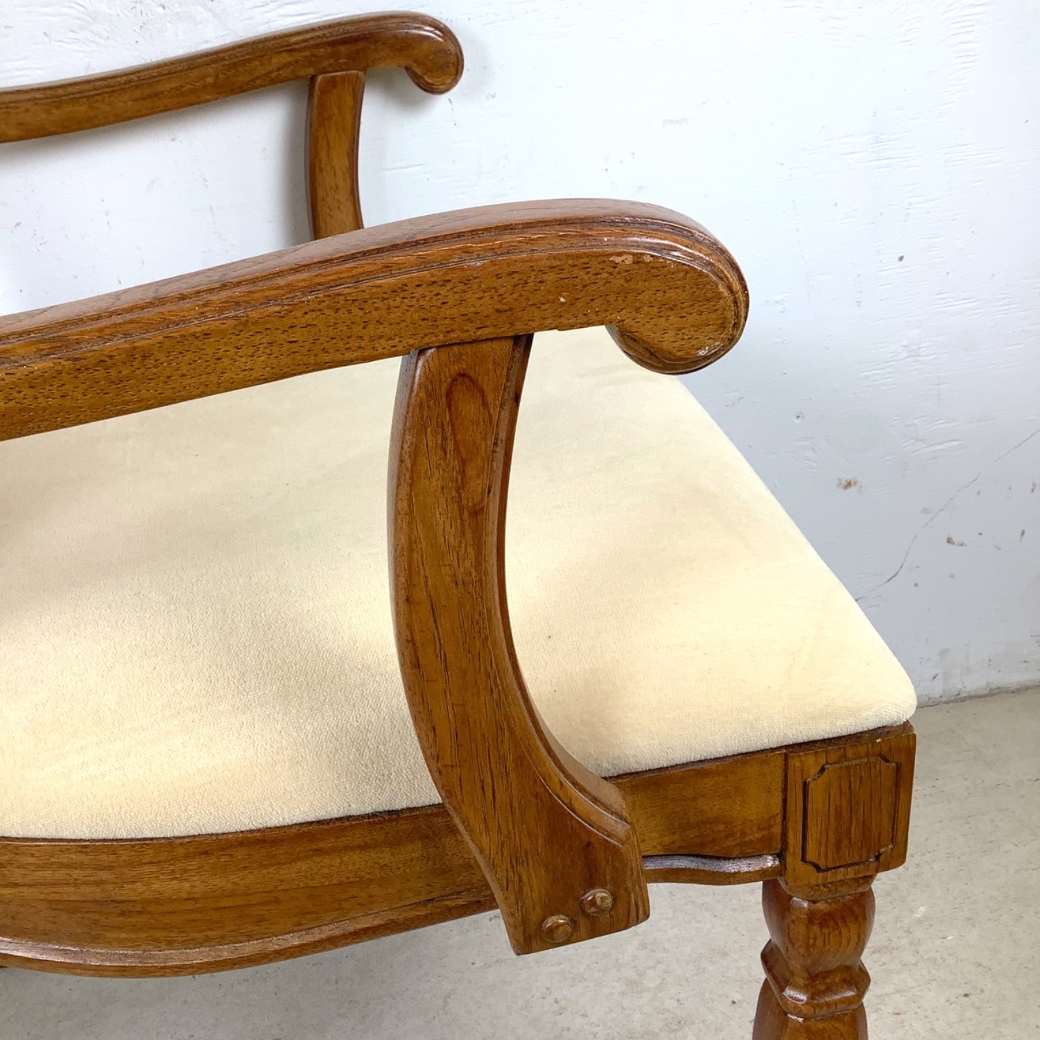 Pair Vintage Provincial Cane Back Armchairs - image-11