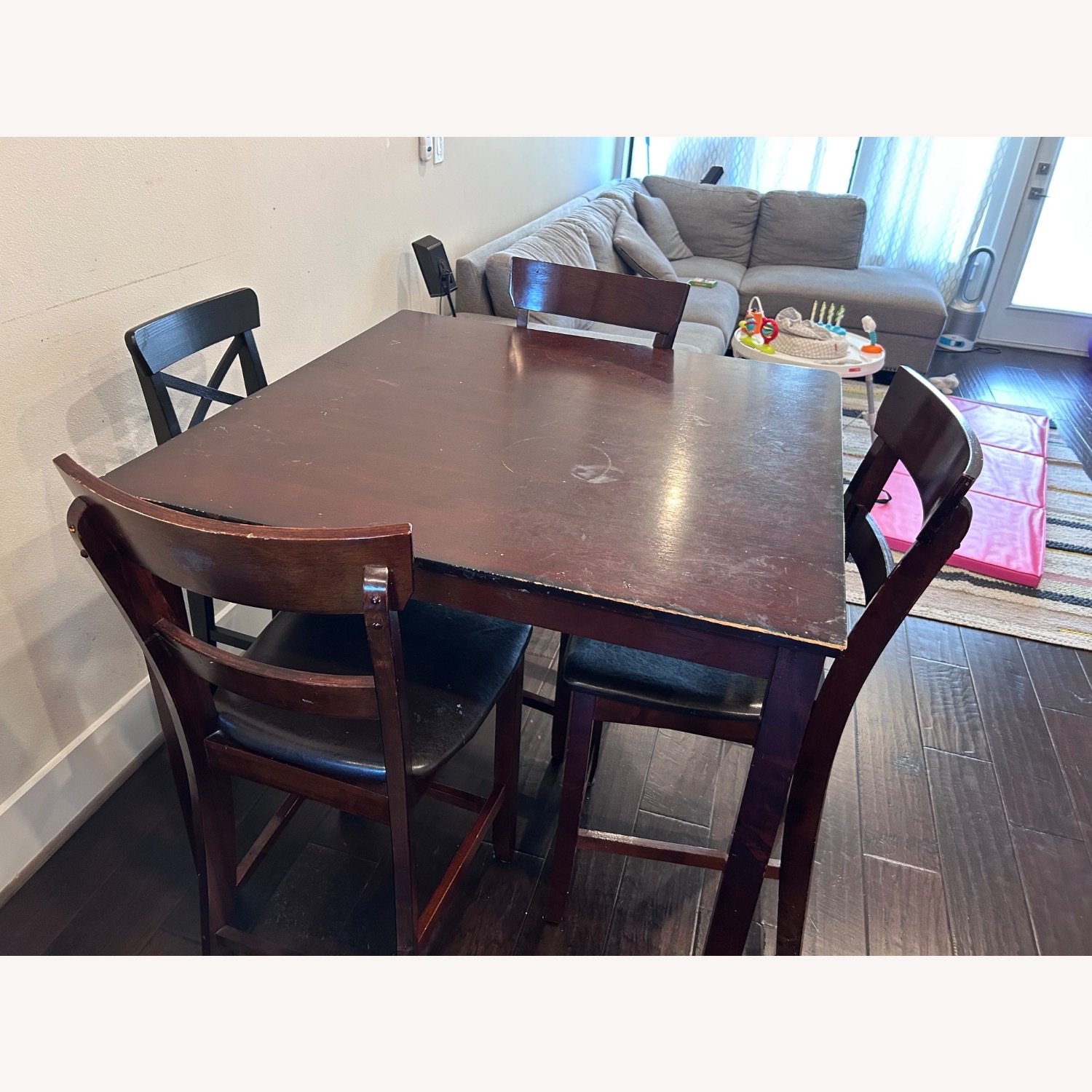 Star Furniture Dark Brown Wood Dining Sets - image-4