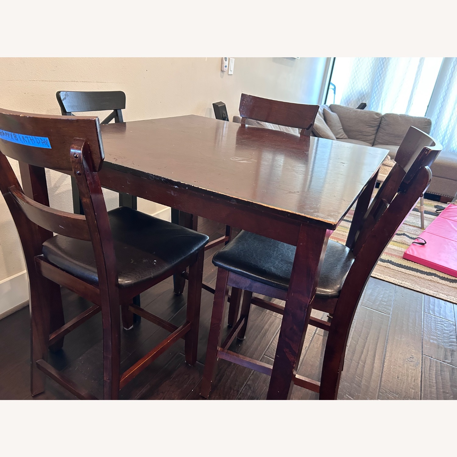 Star Furniture Dark Brown Wood Dining Sets - image-2