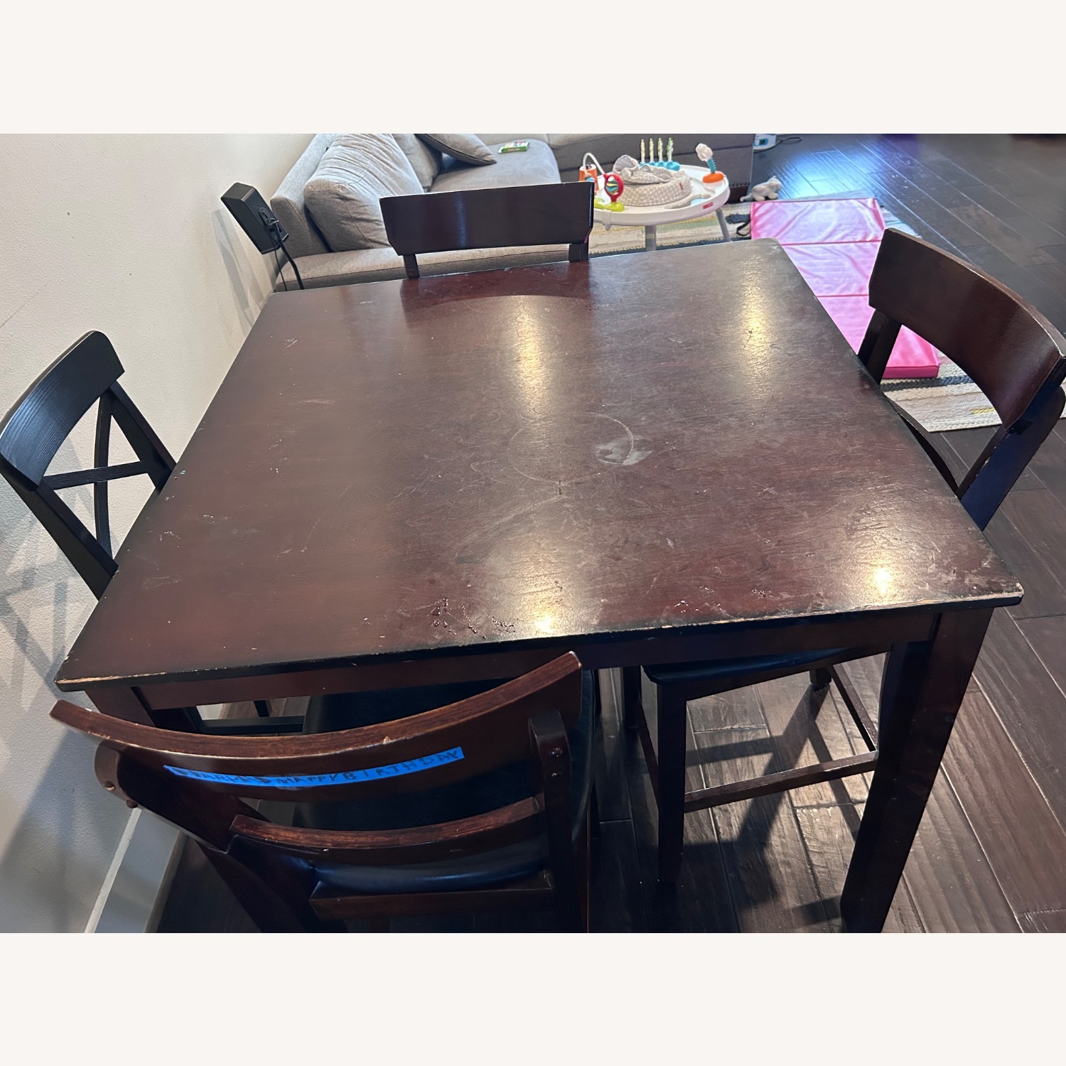 Star Furniture Dark Brown Wood Dining Sets - image-1