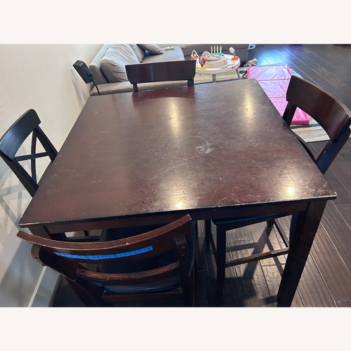 Used Star Furniture Dark Brown Wood Dining Sets for sale on AptDeco