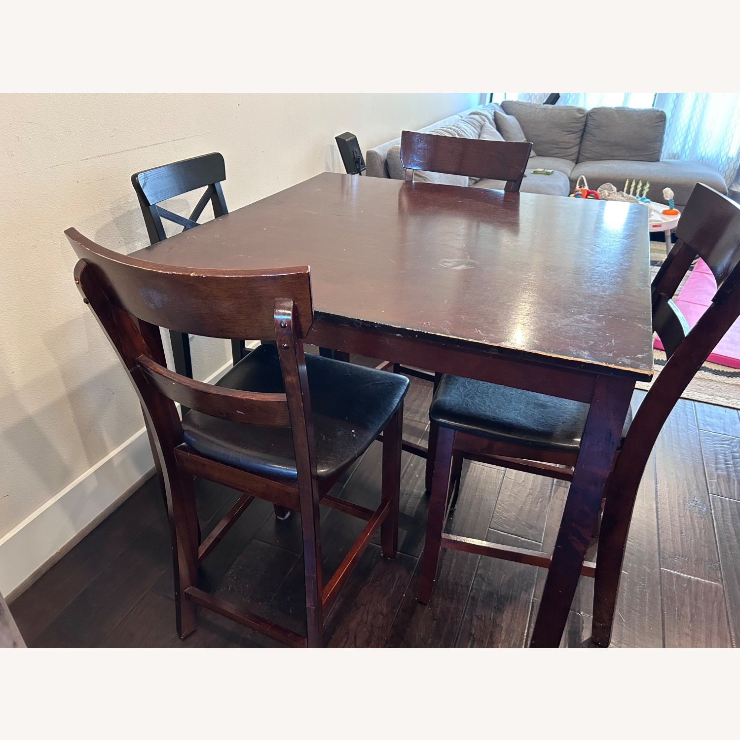 Star Furniture Dark Brown Wood Dining Sets - image-3
