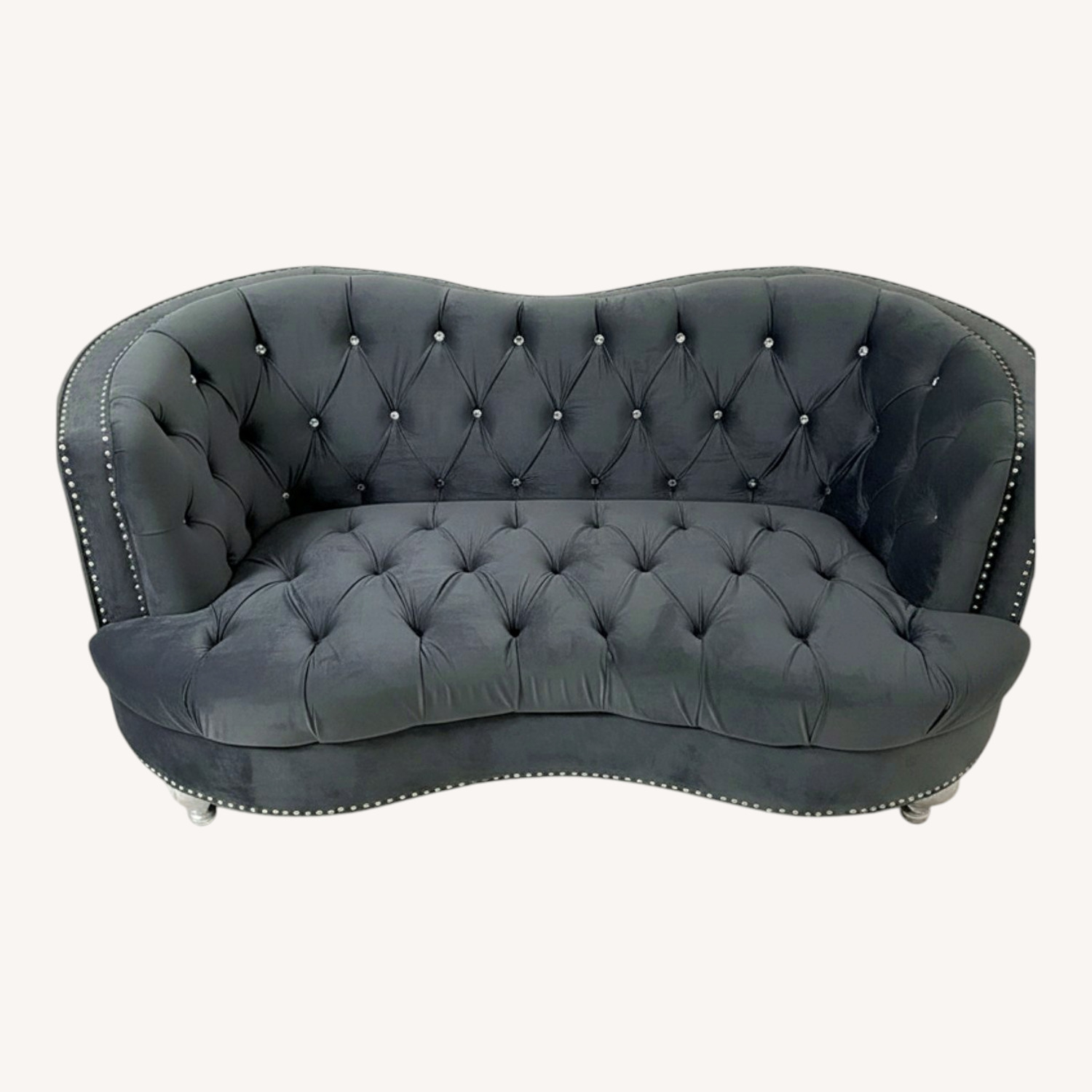 American Furniture Classics Light Gray Loveseat - image-0