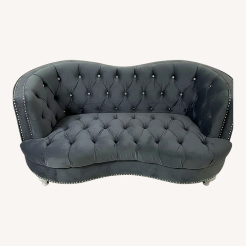 Used American Furniture Classics Light Gray Loveseat for sale on AptDeco
