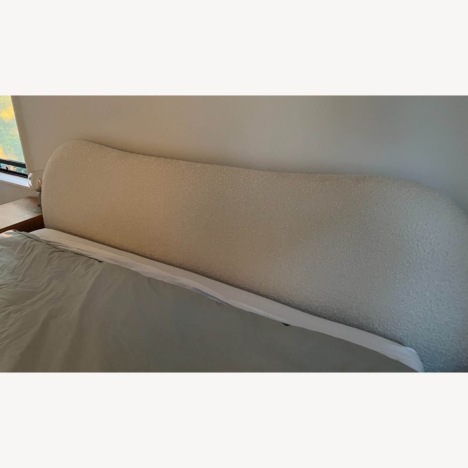 CB2 Diana White Boucle King Bed  - image-4