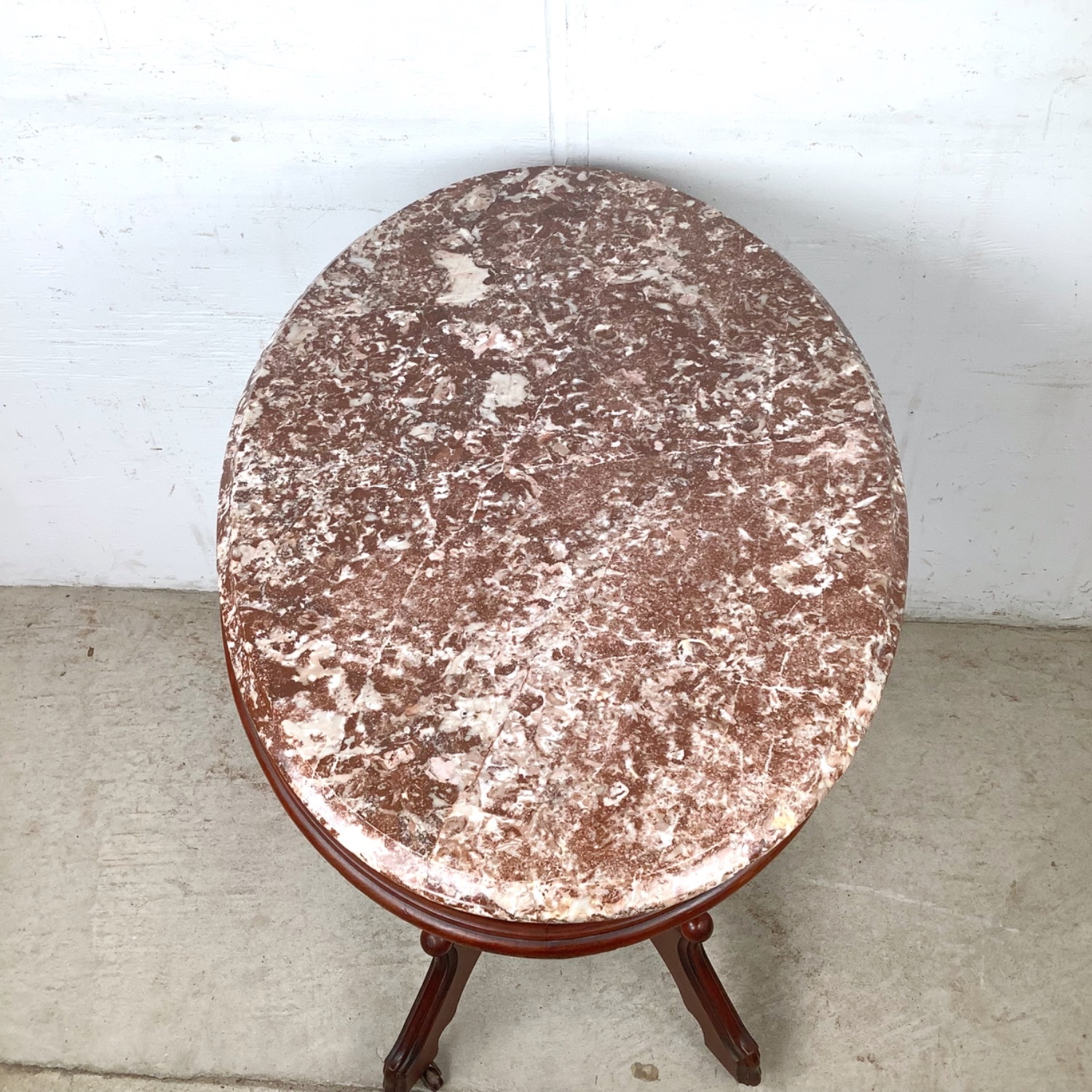 Traditional Marble Top Accent Table - image-15