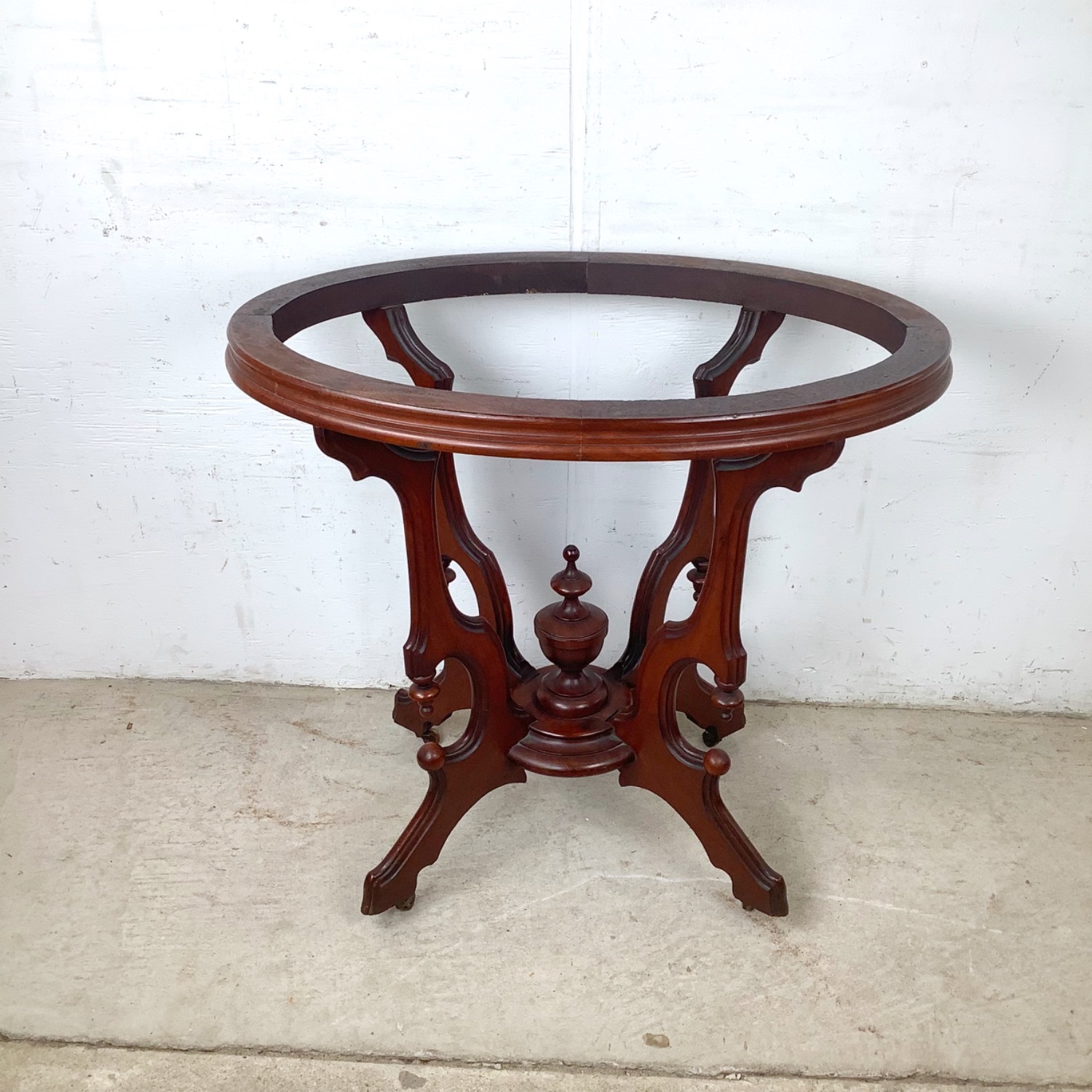 Traditional Marble Top Accent Table - image-19